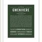 Gwenivere | Name Art Print