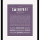 Gwenivere | Name Art Print