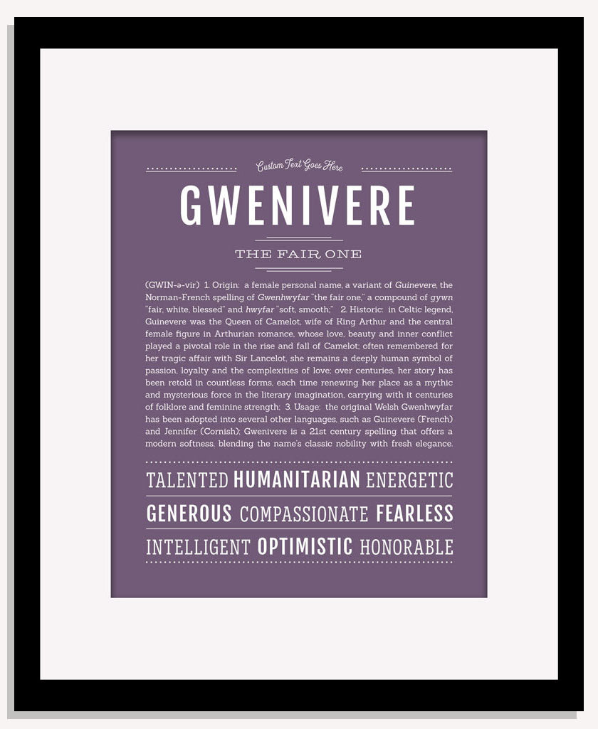 Gwenivere | Name Art Print