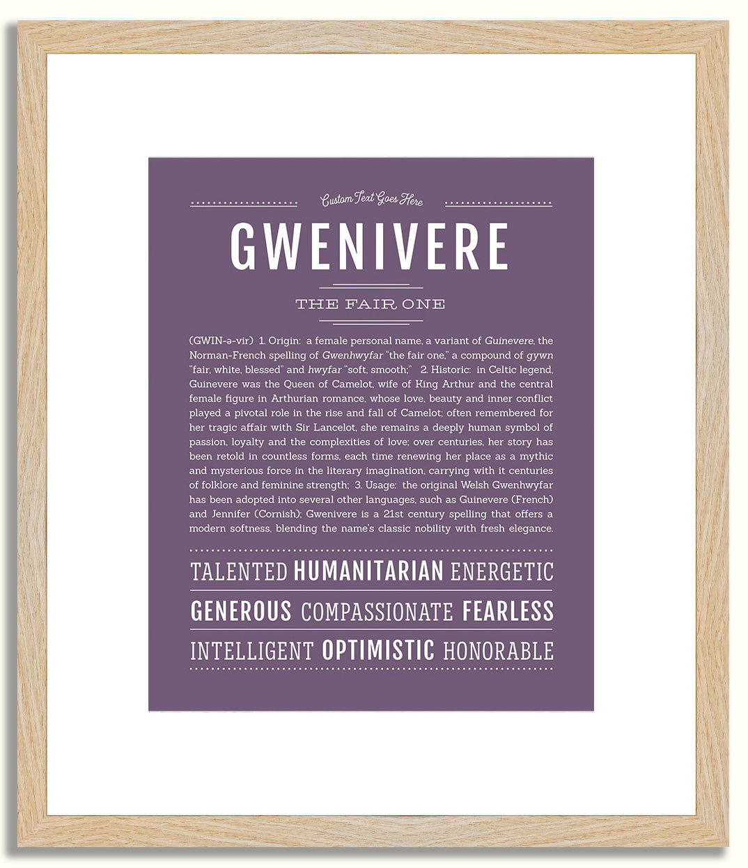 Gwenivere | Name Art Print