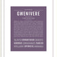 Gwenivere | Name Art Print
