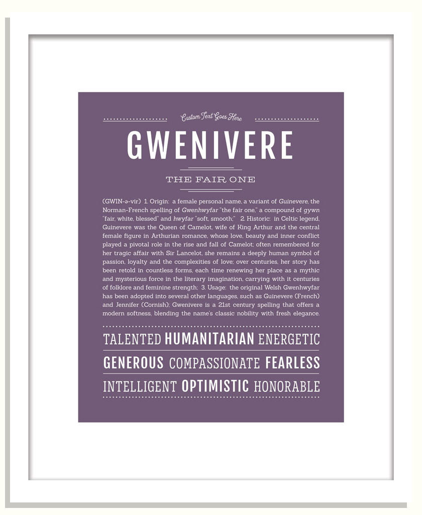 Gwenivere | Name Art Print