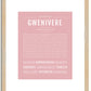 Gwenivere | Name Art Print
