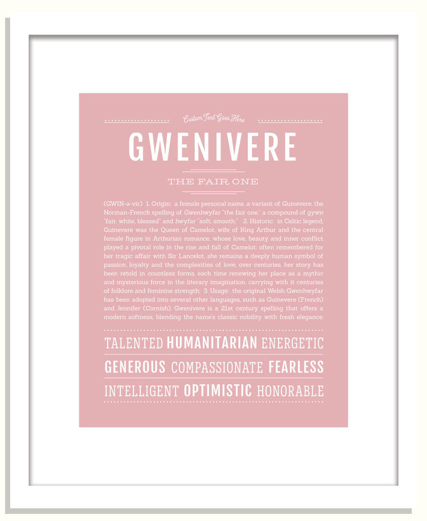 Gwenivere | Name Art Print