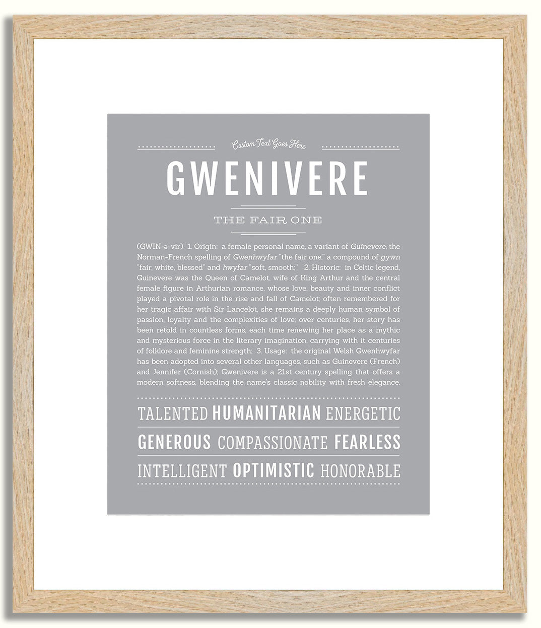 Gwenivere | Name Art Print