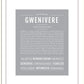 Gwenivere | Name Art Print