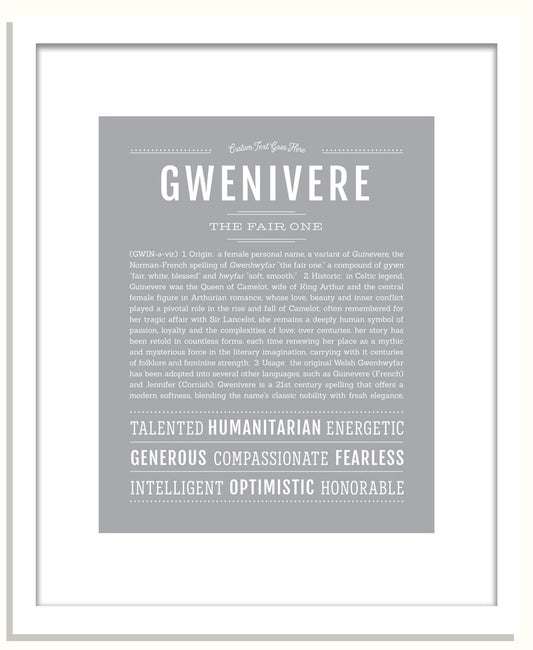 Gwenivere | Name Art Print