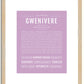 Gwenivere | Name Art Print