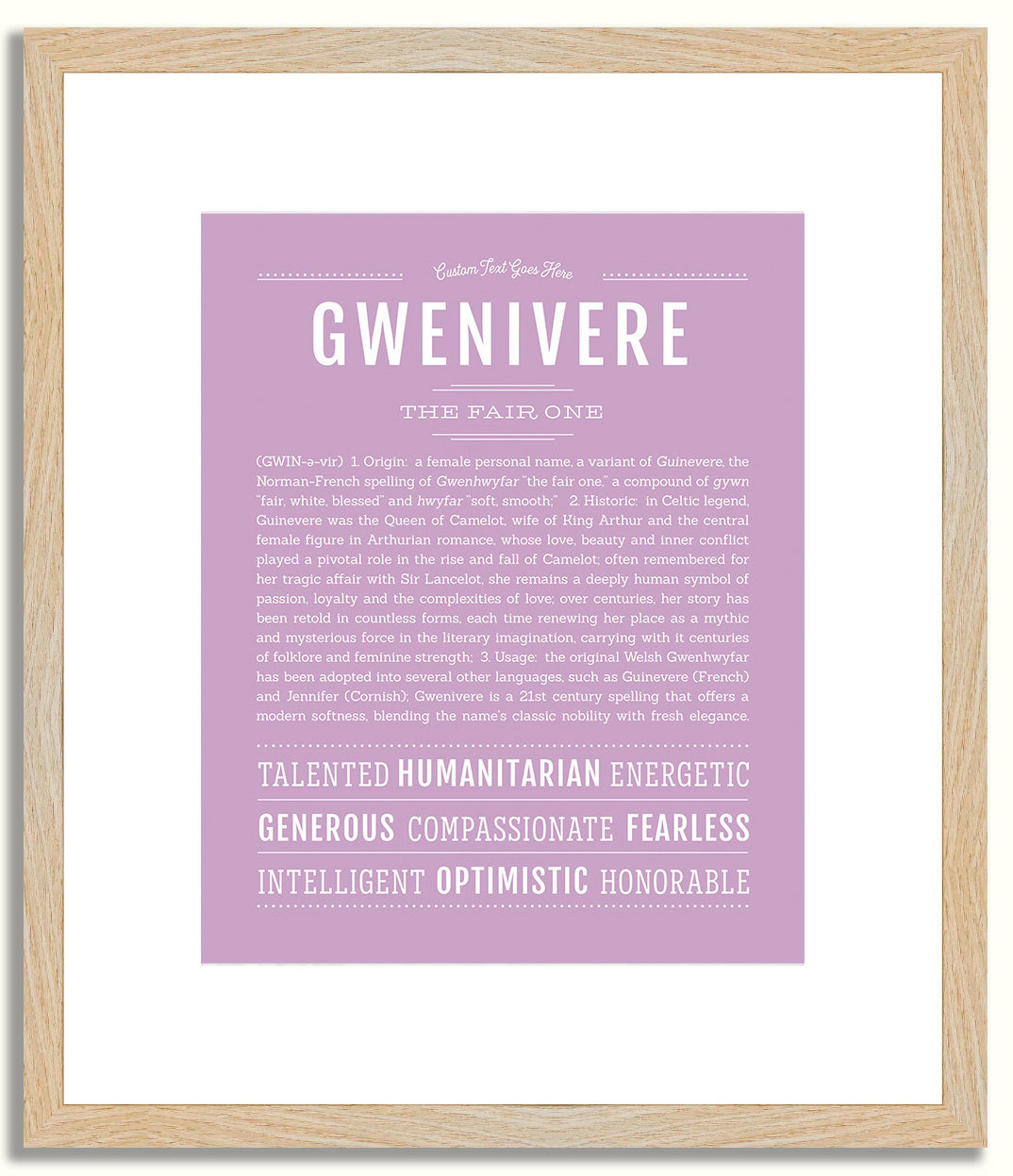 Gwenivere | Name Art Print