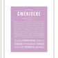 Gwenivere | Name Art Print