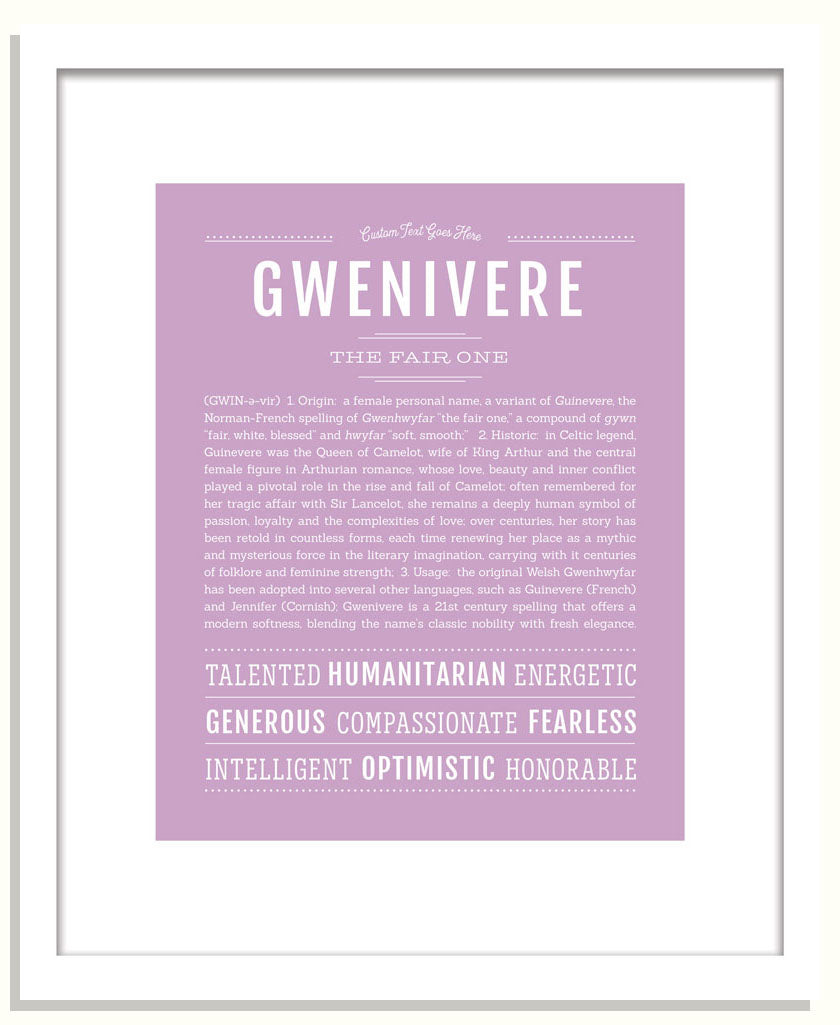 Gwenivere | Name Art Print