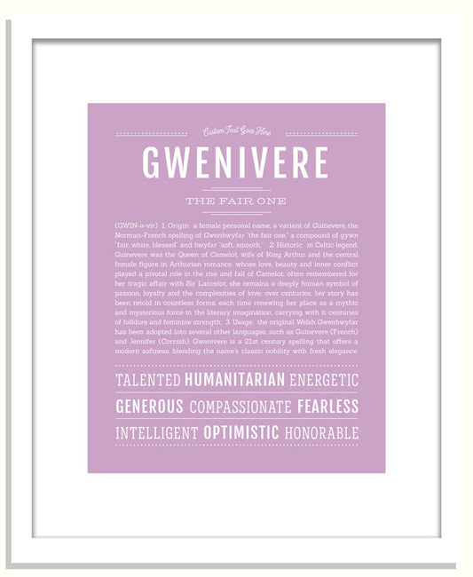 Gwenivere | Name Art Print