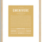 Gwenivere | Name Art Print