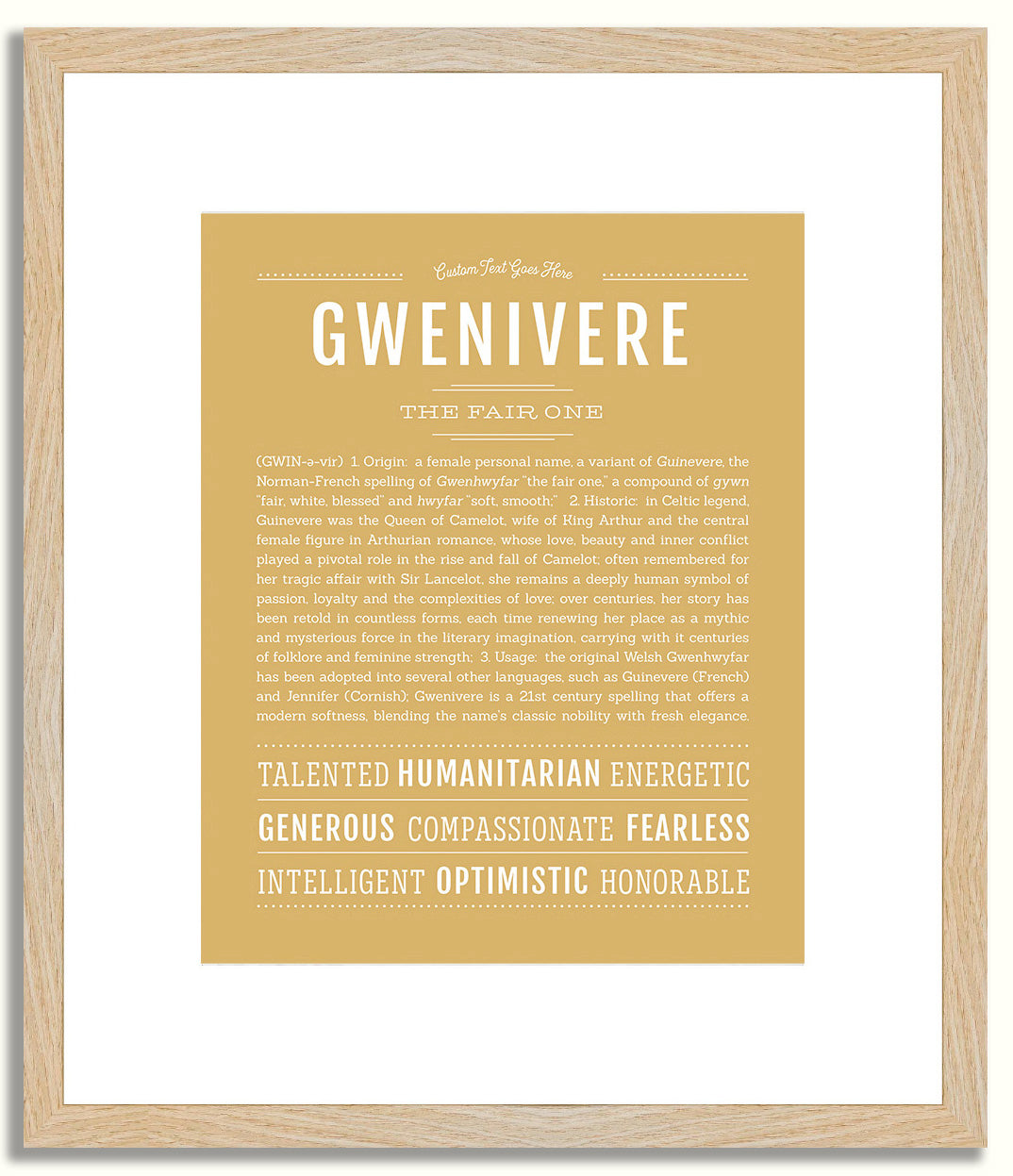 Gwenivere | Name Art Print