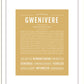 Gwenivere | Name Art Print