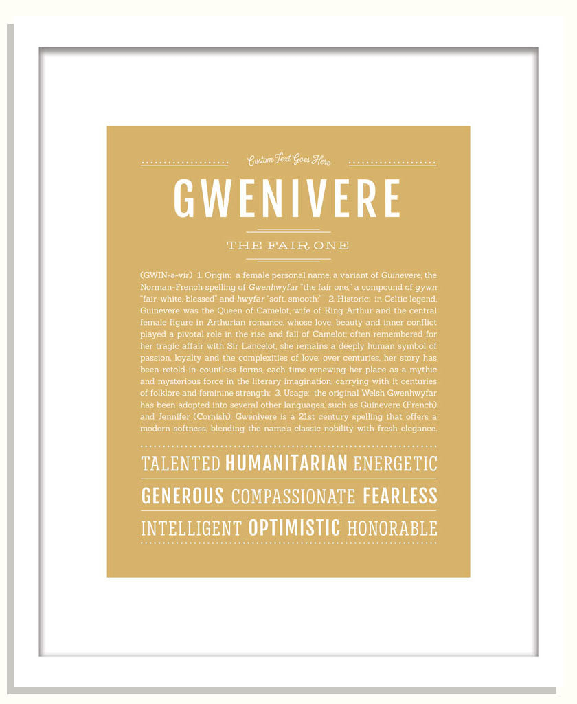 Gwenivere | Name Art Print