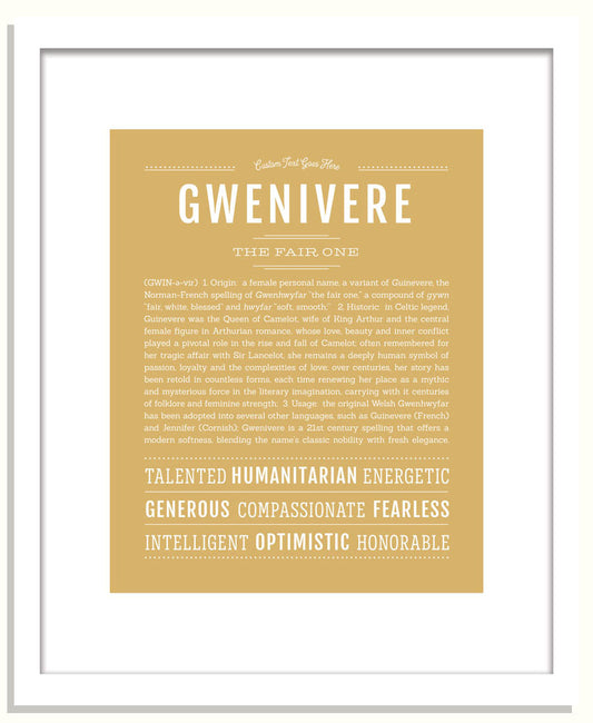 Gwenivere | Name Art Print