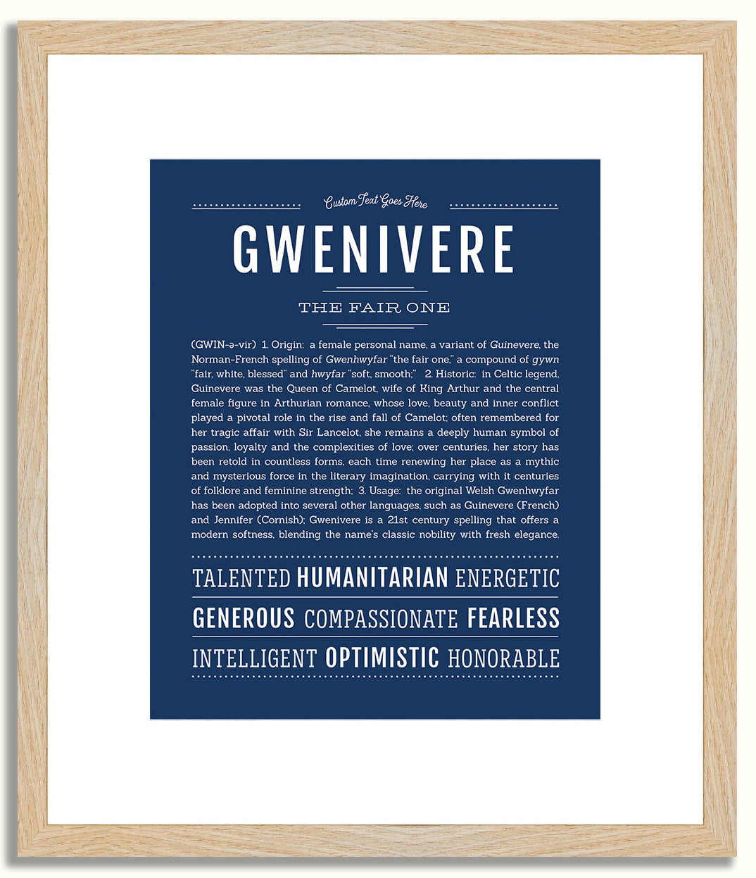 Gwenivere | Name Art Print