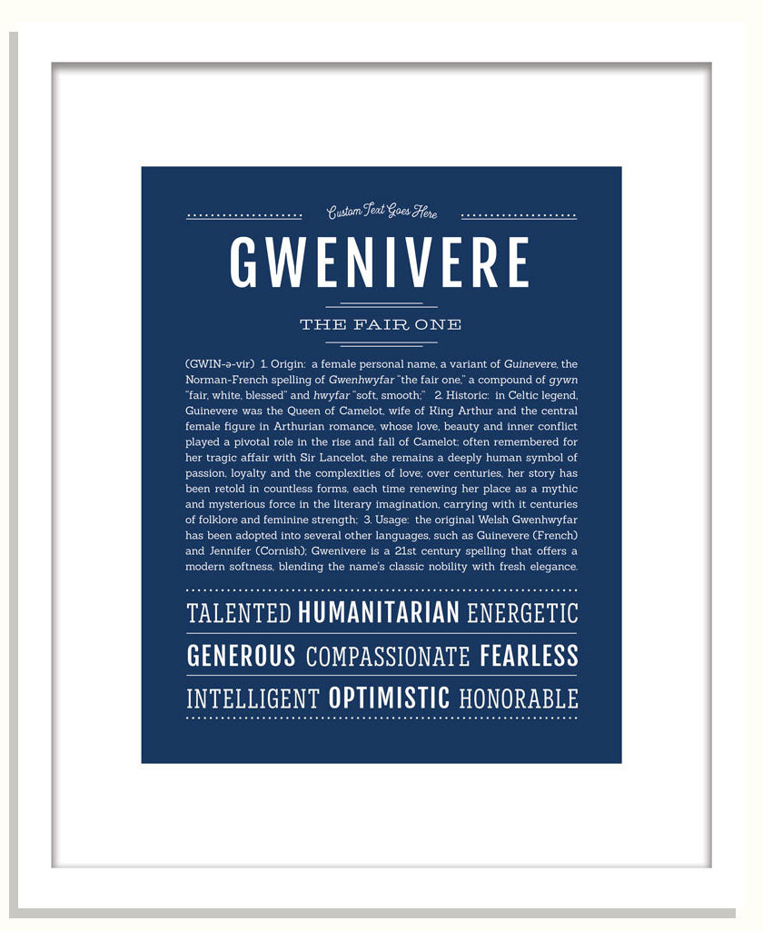 Gwenivere | Name Art Print