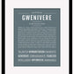 Gwenivere | Name Art Print