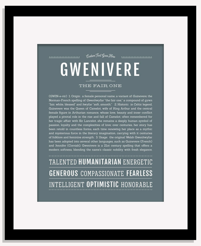 Gwenivere | Name Art Print