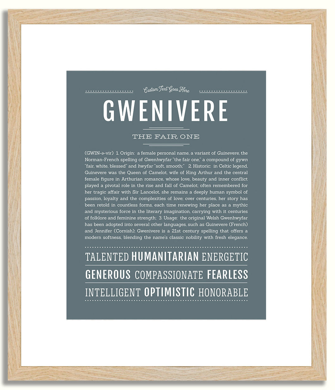 Gwenivere | Name Art Print