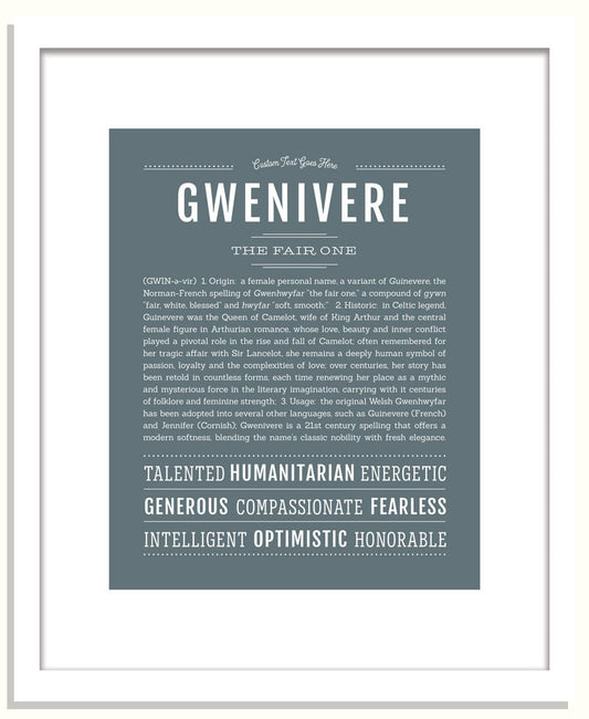 Gwenivere | Name Art Print