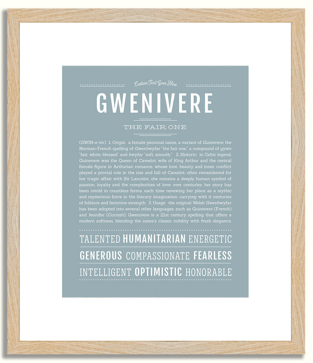 Gwenivere | Name Art Print