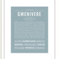 Gwenivere | Name Art Print