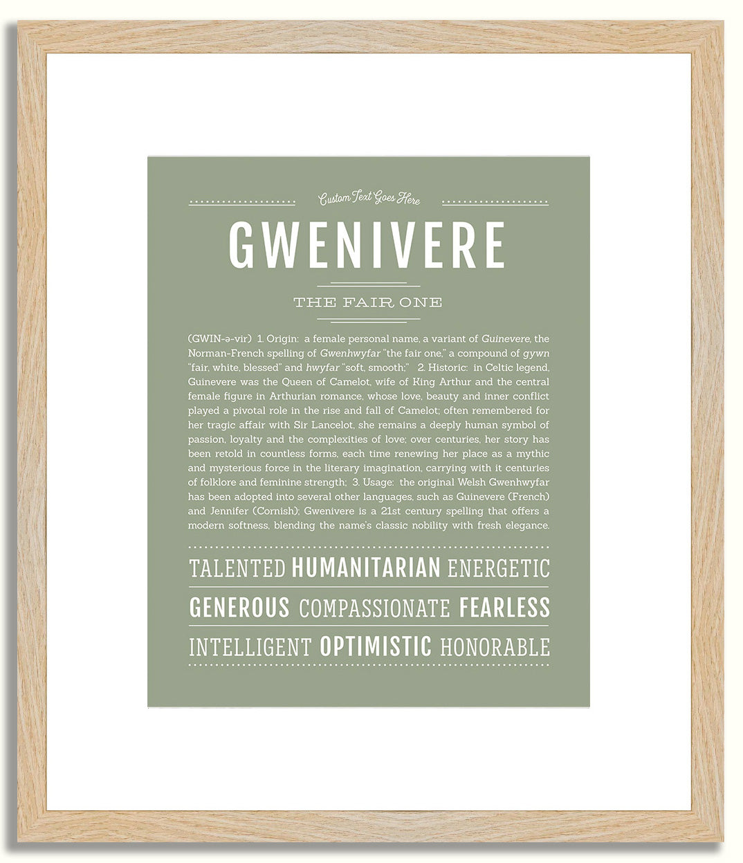 Gwenivere | Name Art Print
