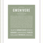 Gwenivere | Name Art Print