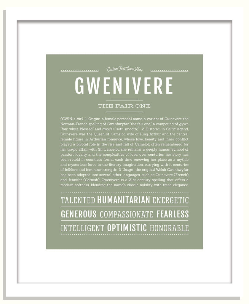 Gwenivere | Name Art Print