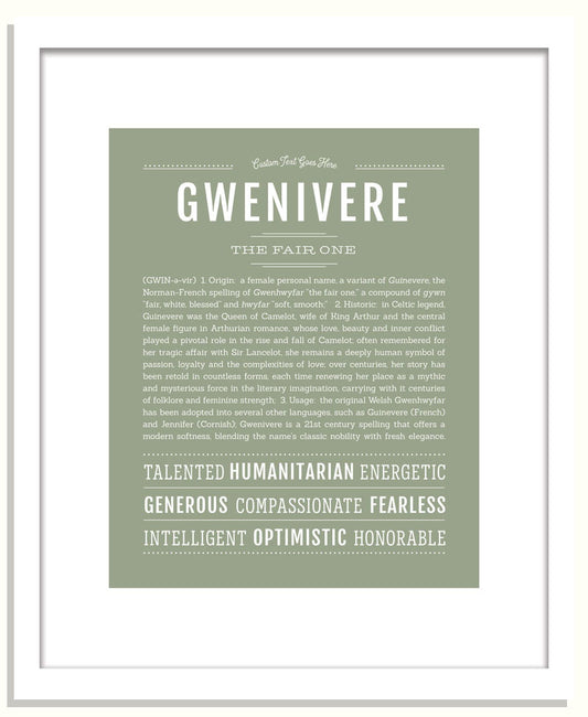 Gwenivere | Name Art Print