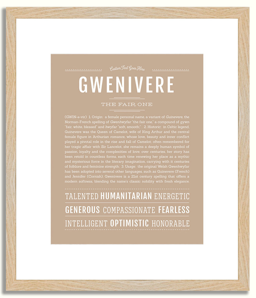 Gwenivere | Name Art Print