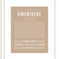 Gwenivere | Name Art Print