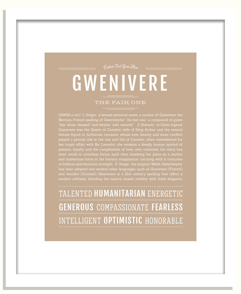 Gwenivere | Name Art Print