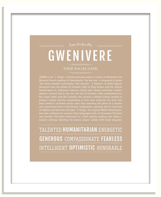 Gwenivere | Name Art Print