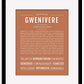 Gwenivere | Name Art Print