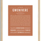 Gwenivere | Name Art Print