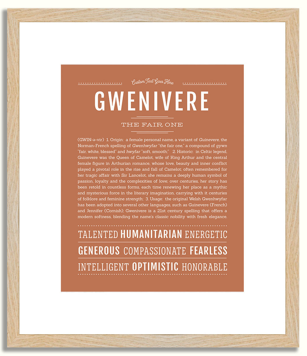 Gwenivere | Name Art Print