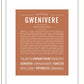 Gwenivere | Name Art Print