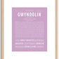 Gwyndolin | Name Art Print