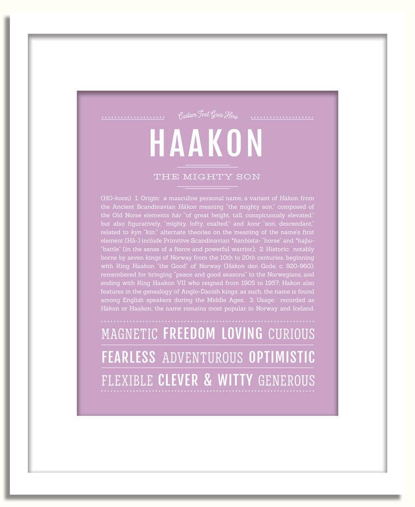 Frame Options | Lilac | White Frame, Matted