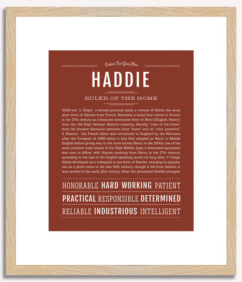 Haddie | Name Art Print