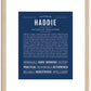 Haddie | Name Art Print