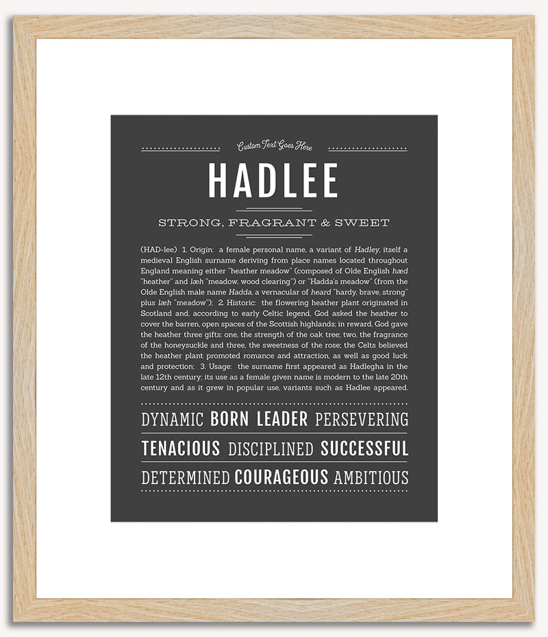 Hadlee | Name Art Print