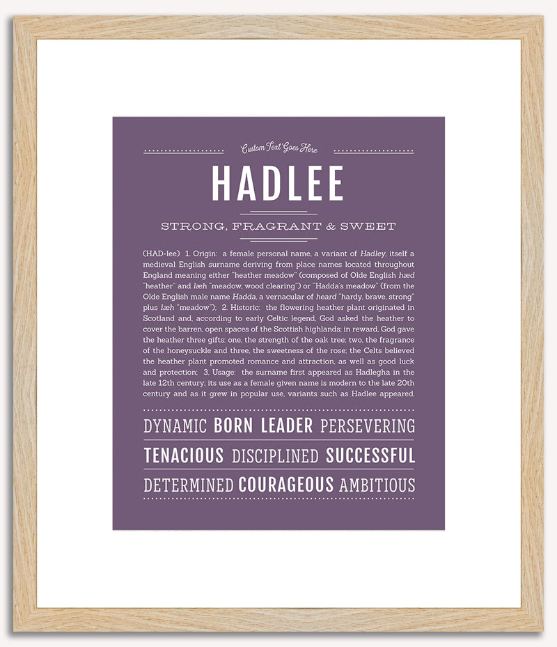 Hadlee | Name Art Print