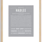 Hadlee | Name Art Print