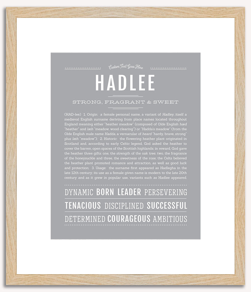 Hadlee | Name Art Print