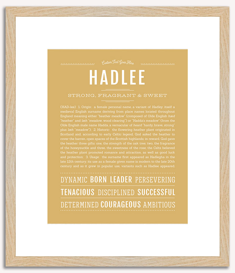 Hadlee | Name Art Print